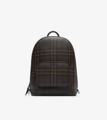 City Check Zip Backpack in Dark brown - Men | Burberry® Official