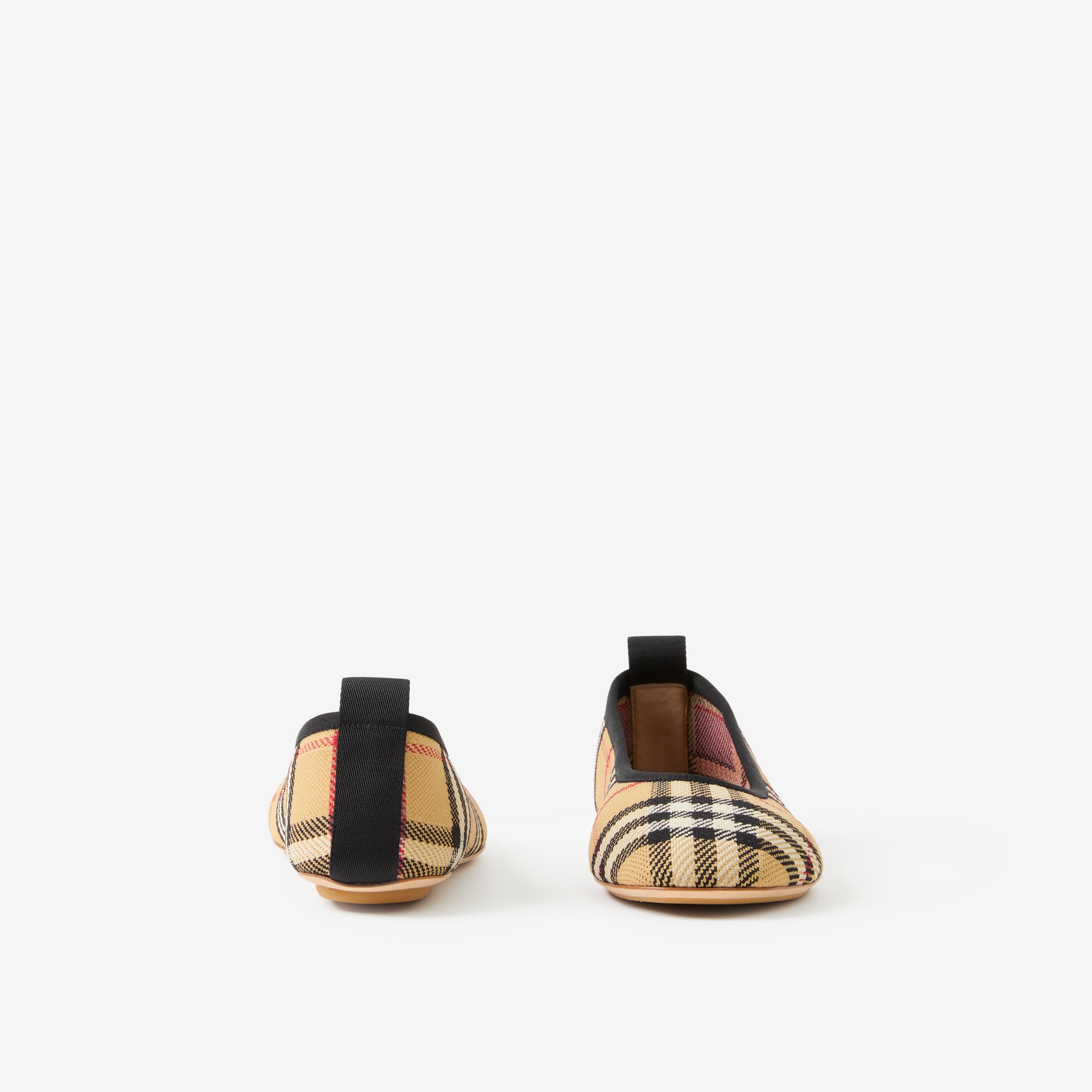 Vintage Check Ballerinas in Archive Beige - Women | Burberry® Official - 4