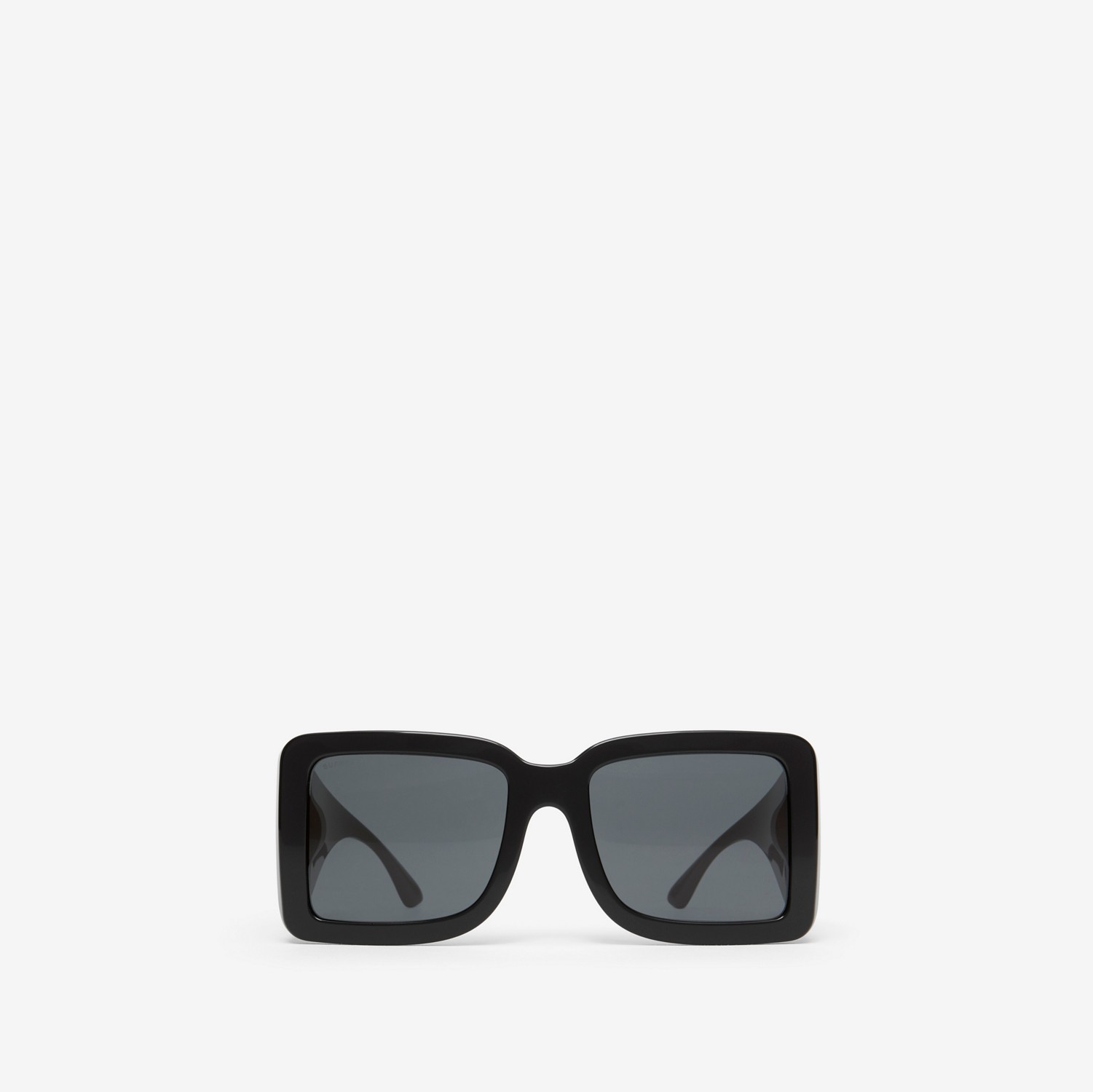 Gafas de sol con montura cuadrada y motivo de letra B (Negro) | Burberry® oficial