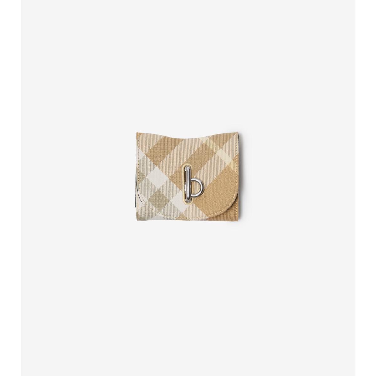 Shop Burberry Rocking Horse Wallet In Flax