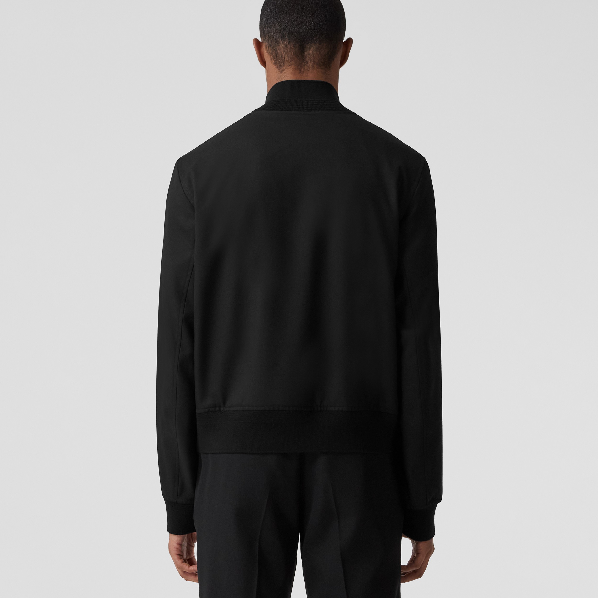 Wool Harrington Jacket in Black - Men | Burberry® Official - 3