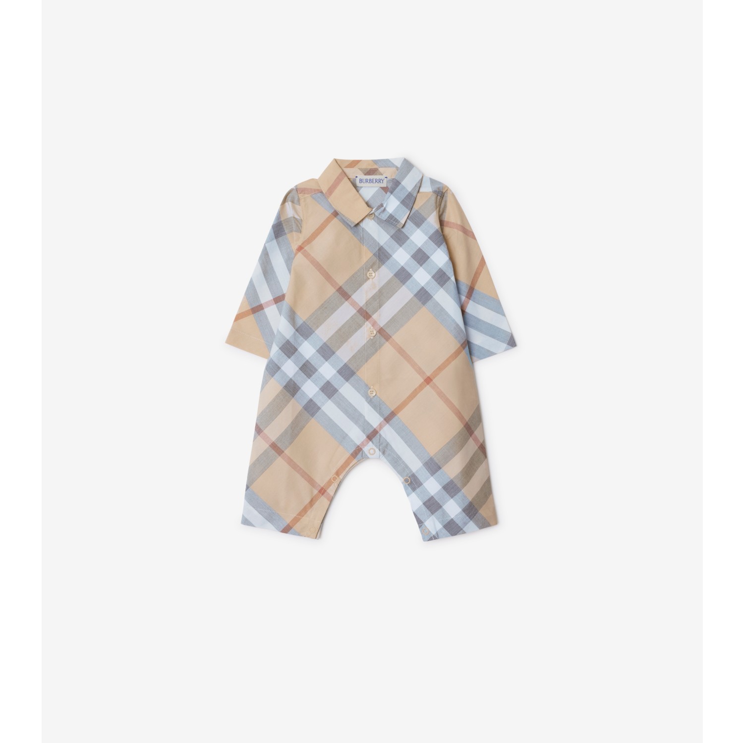 Burberry romper baby boy best sale