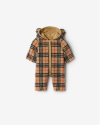 Baby newborn onesie in check 