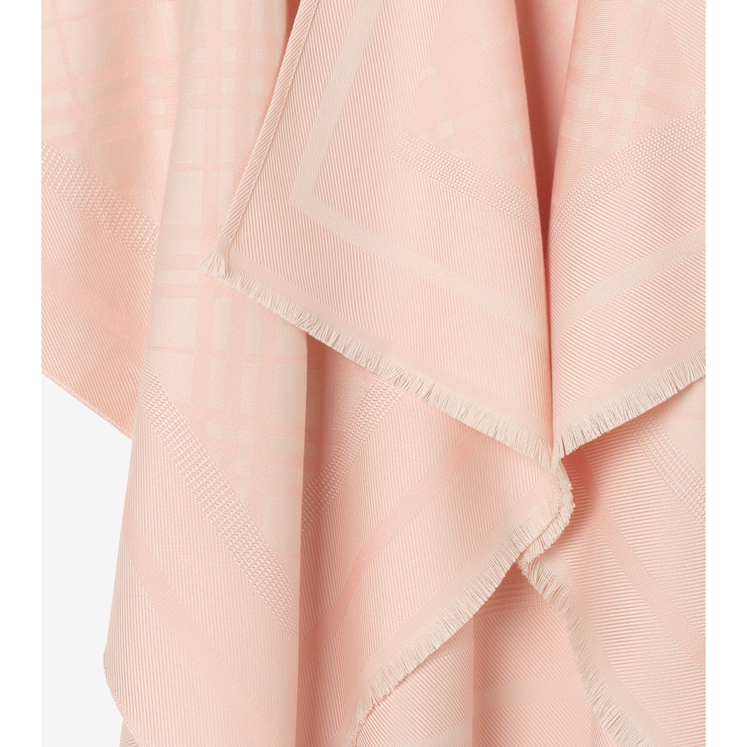 Check Wool Cashmere Cape - thumbnail 7