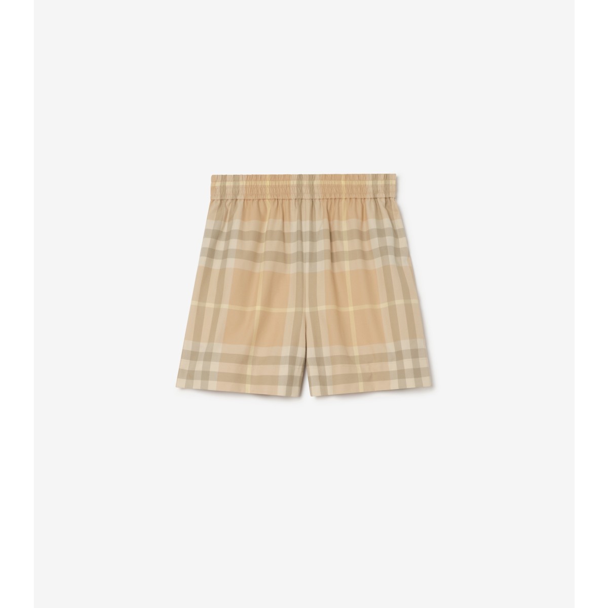  Check Cotton Twill Shorts