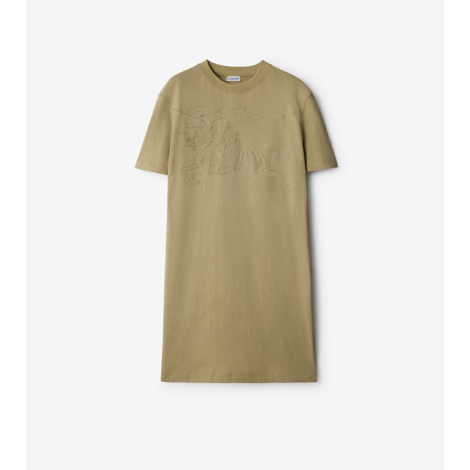 ekd-cotton-t-shirt-dress-in-hunter-women-burberry-official