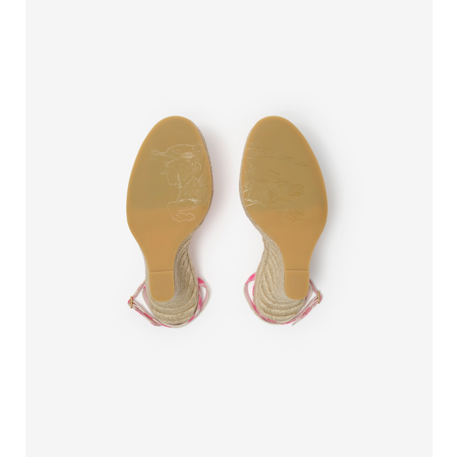 Check Mews Espadrille Pumps​ in Aubergine purple - Women | Burberry® Official