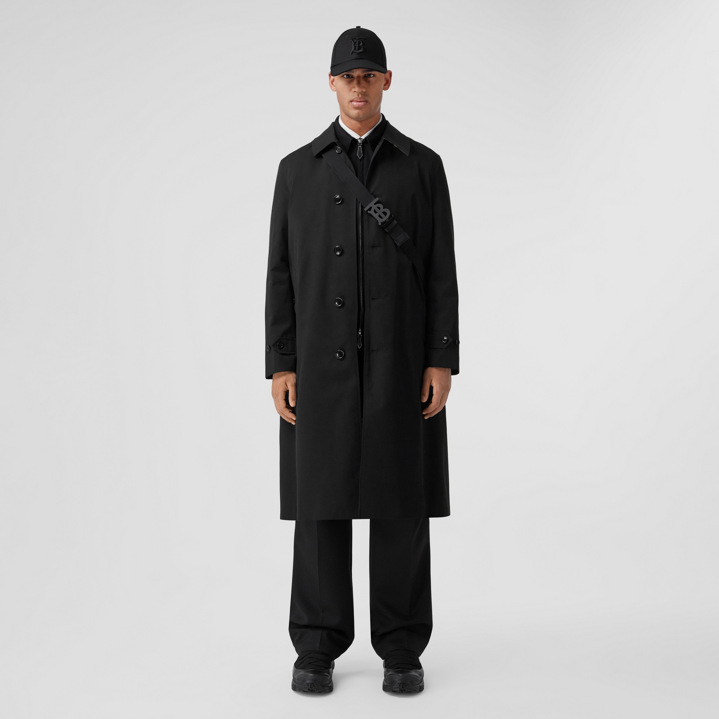 帕丁顿版型 – 长款 Heritage 轻便大衣 (黑色) - 男士 | Burberry® 博柏利官网 - 1