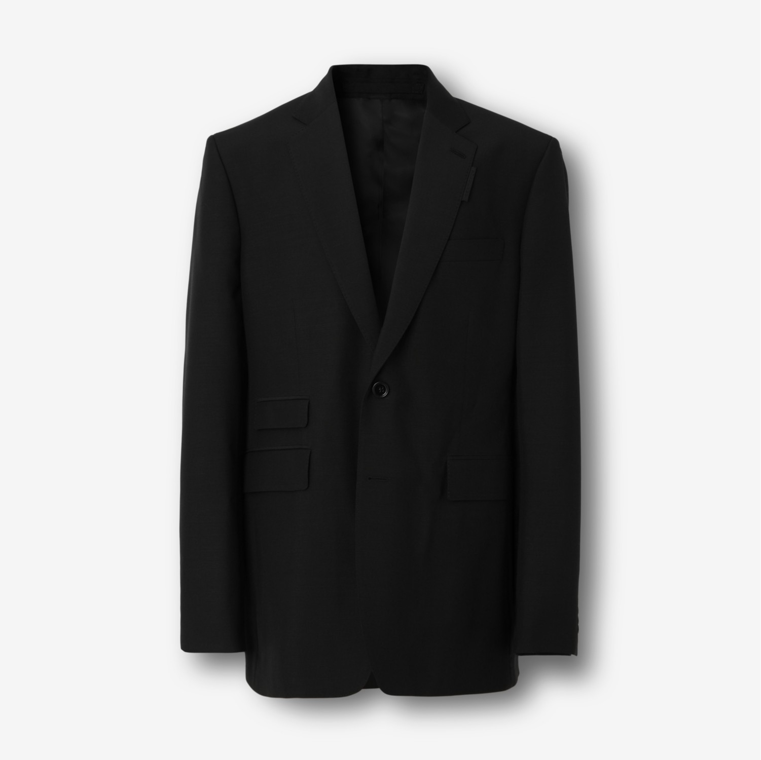 Classic Fit Wool Mohair Tailored Jacket in Black - Men | Burberry® Official