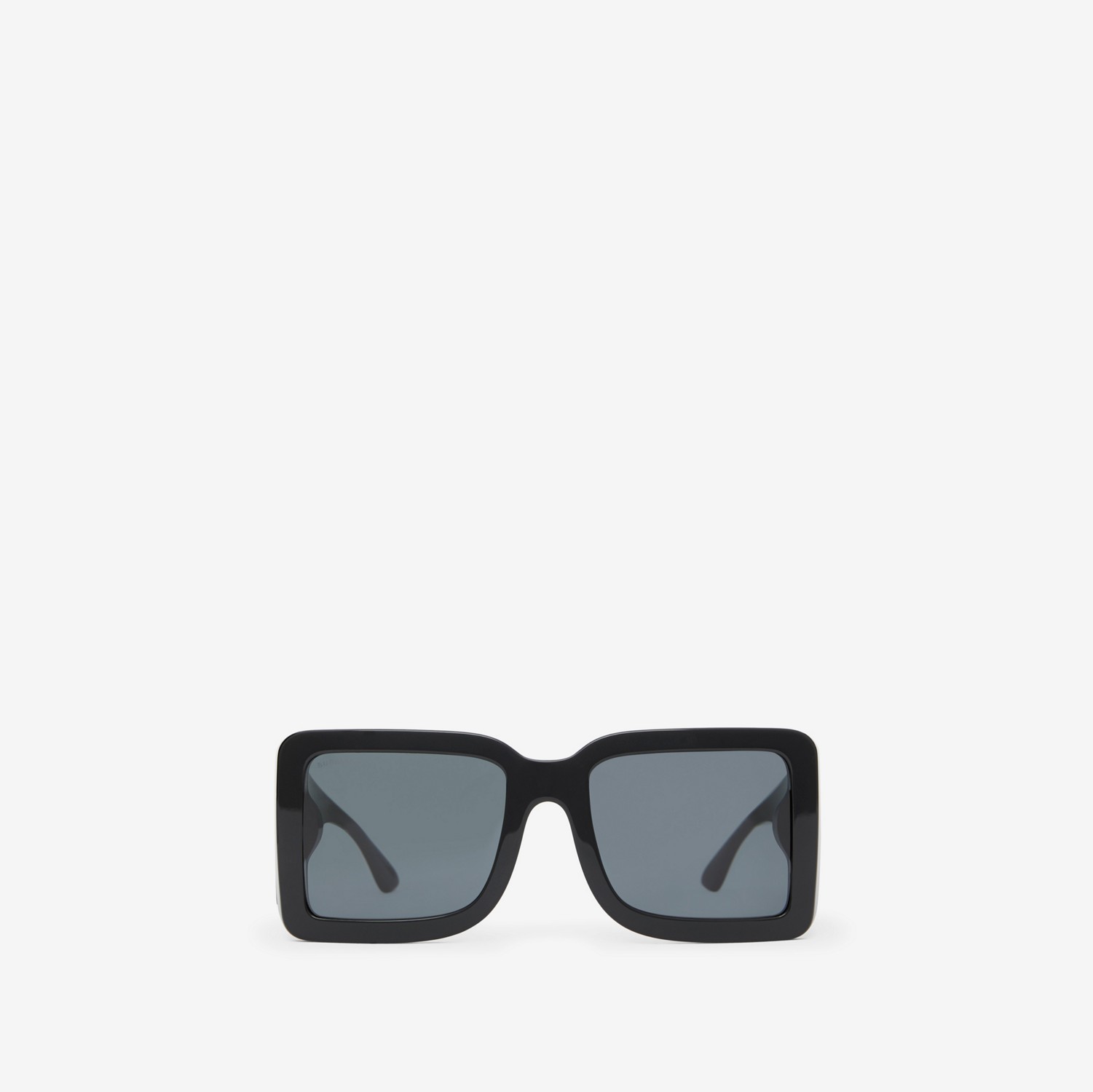 Óculos de sol com armação quadrada e logotipo B (Preto) - Mulheres | Burberry® oficial