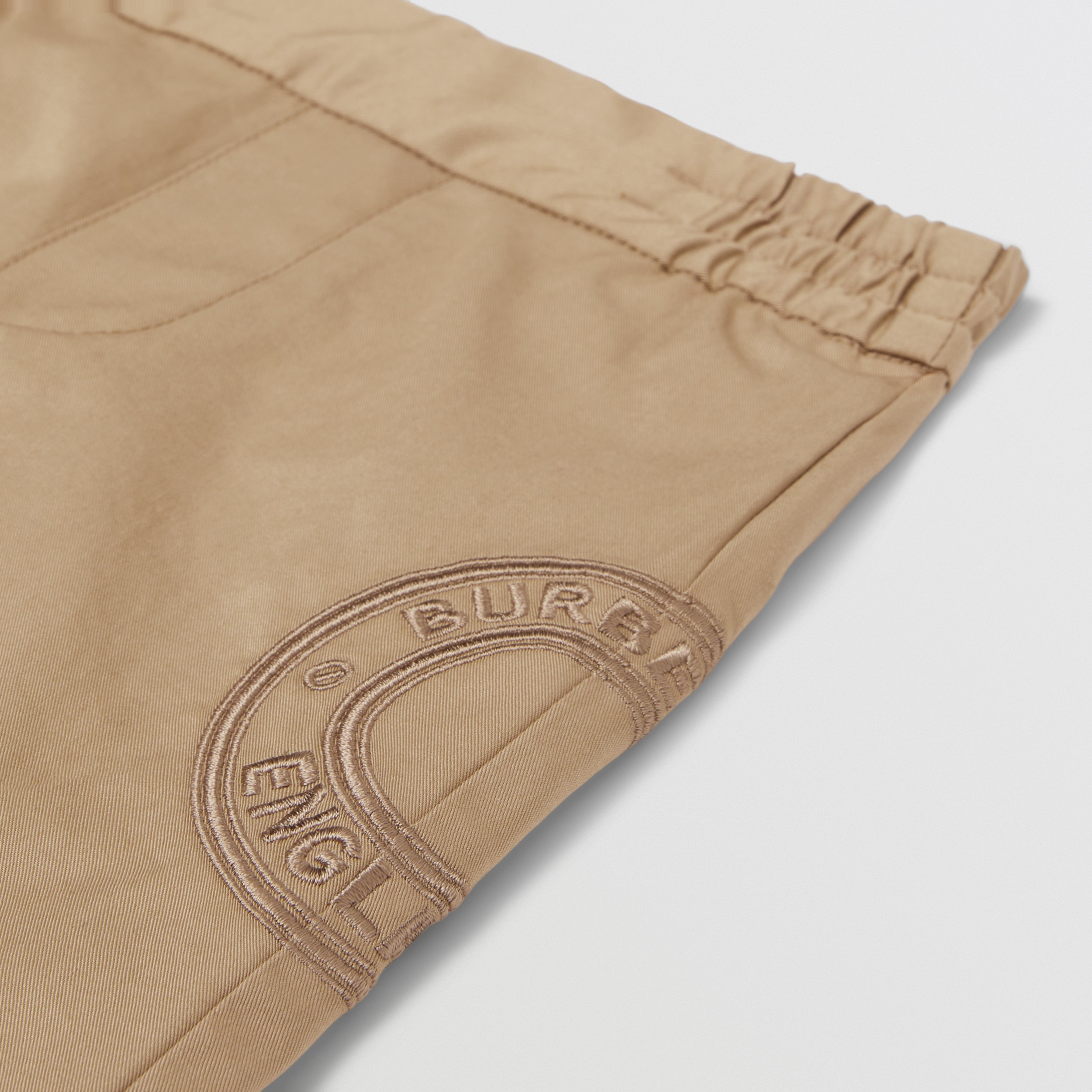 Logo Graphic Cotton Twill Chinos in Archive Beige - Children | Burberry® Official - 2