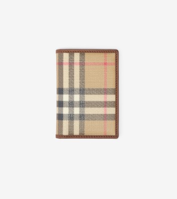 Check Passport Holder in Archive beige - Men, Cotton | Burberry® Official
