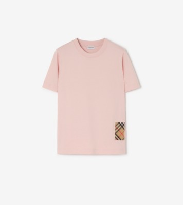 Check Label Cotton T shirt Bouquet ®