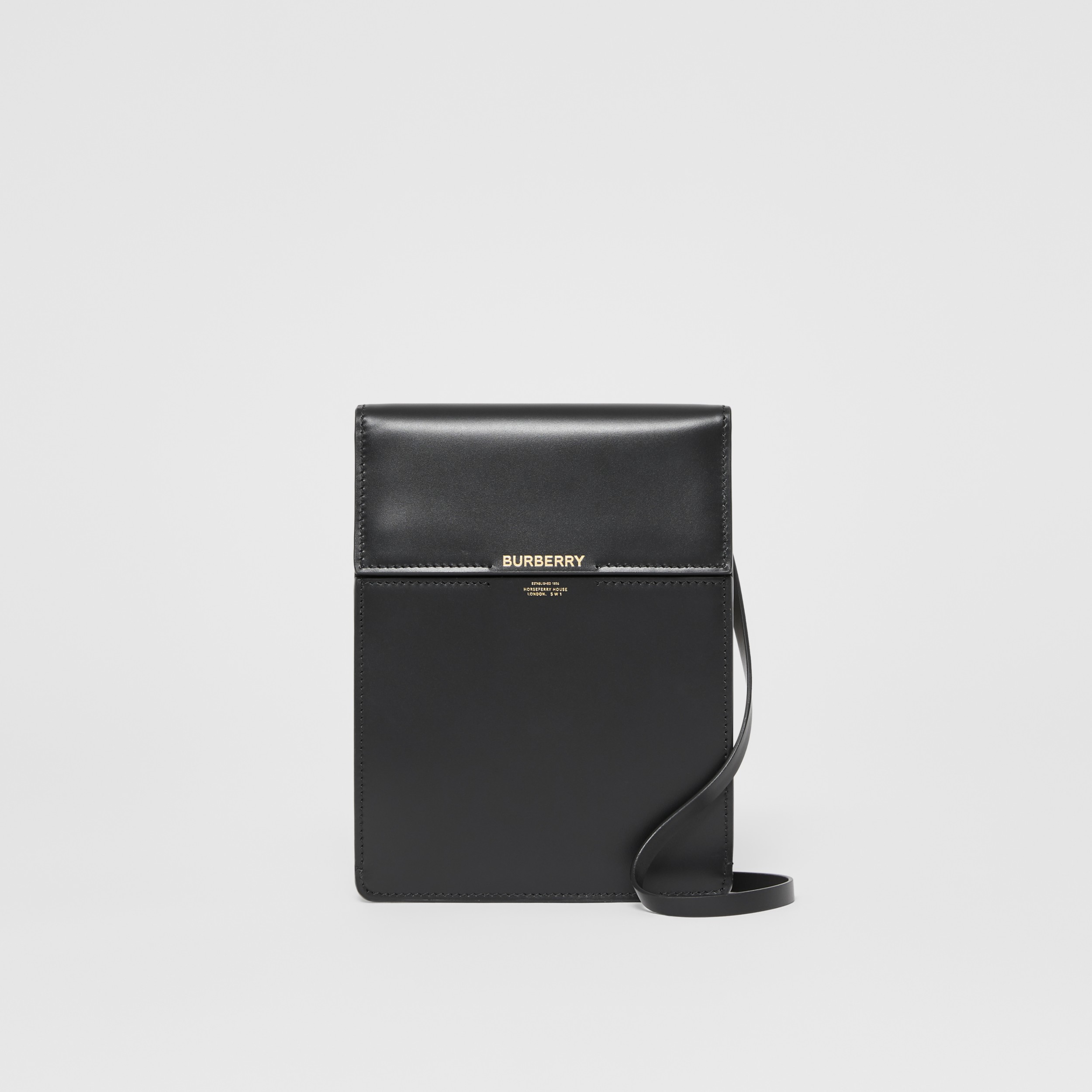 Leather Grace Crossbody Bag in Black Burberry United Kingdom