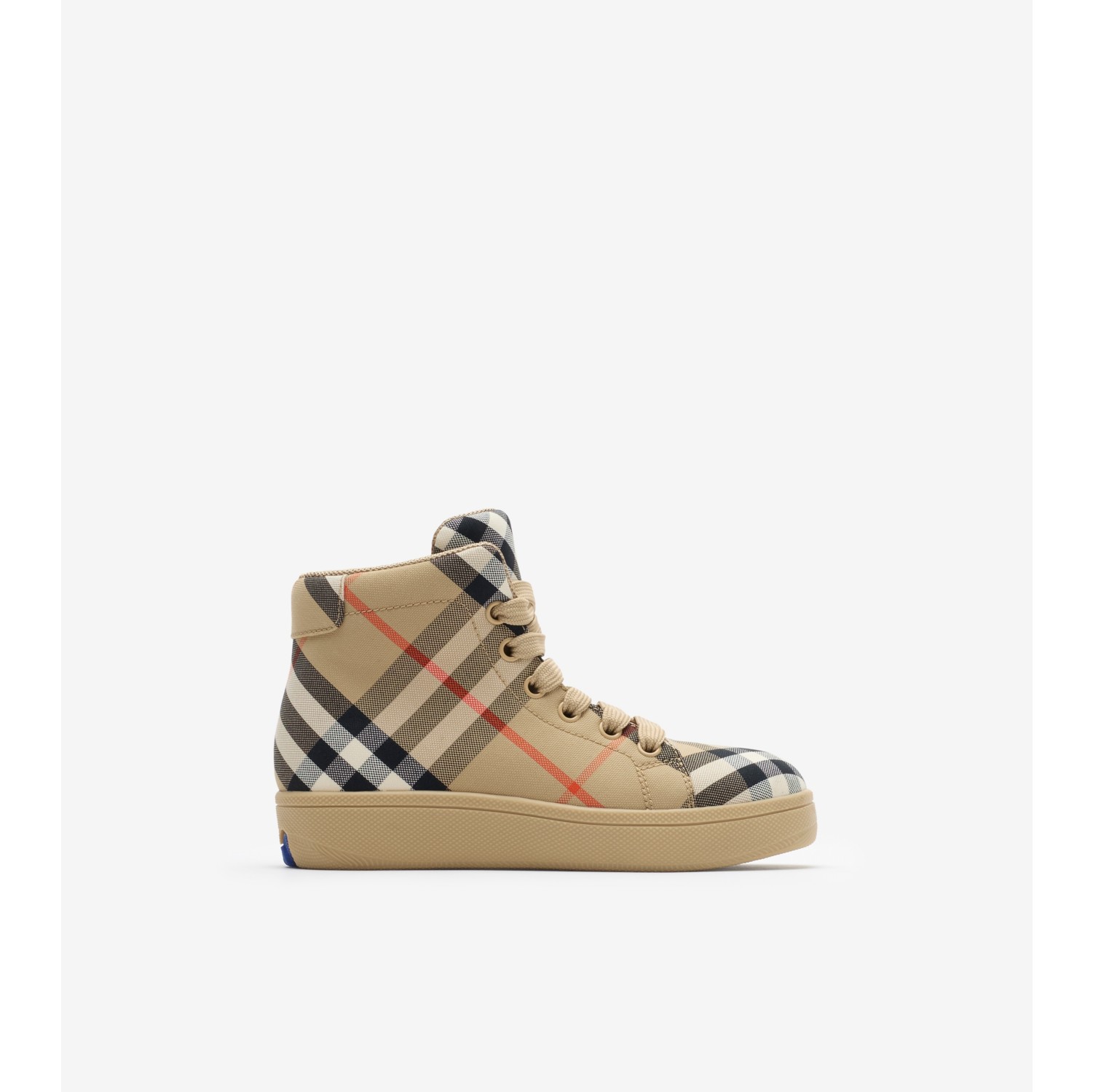 Check High-top Sneakers