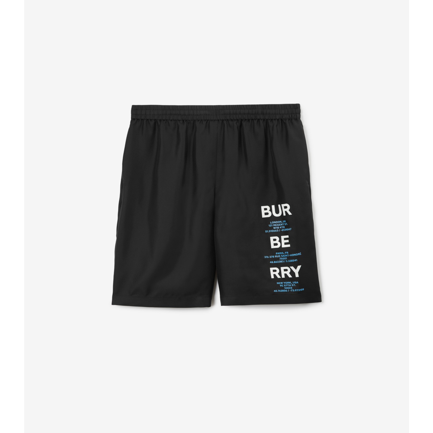 Burberry store print shorts