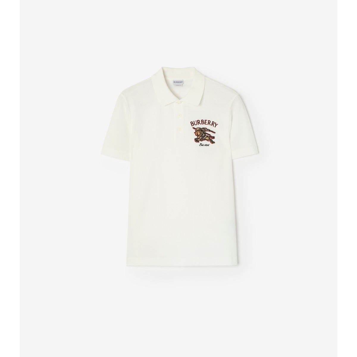  Check Knight Cotton Polo Shirt