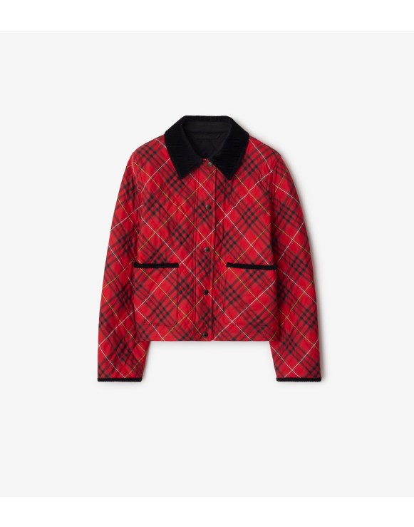 バーバリー 赤 キルティングジャケット 8Y/128cm 新品タグ付き ウィメンズ デザイナー キルティングジャケット | Burberry®