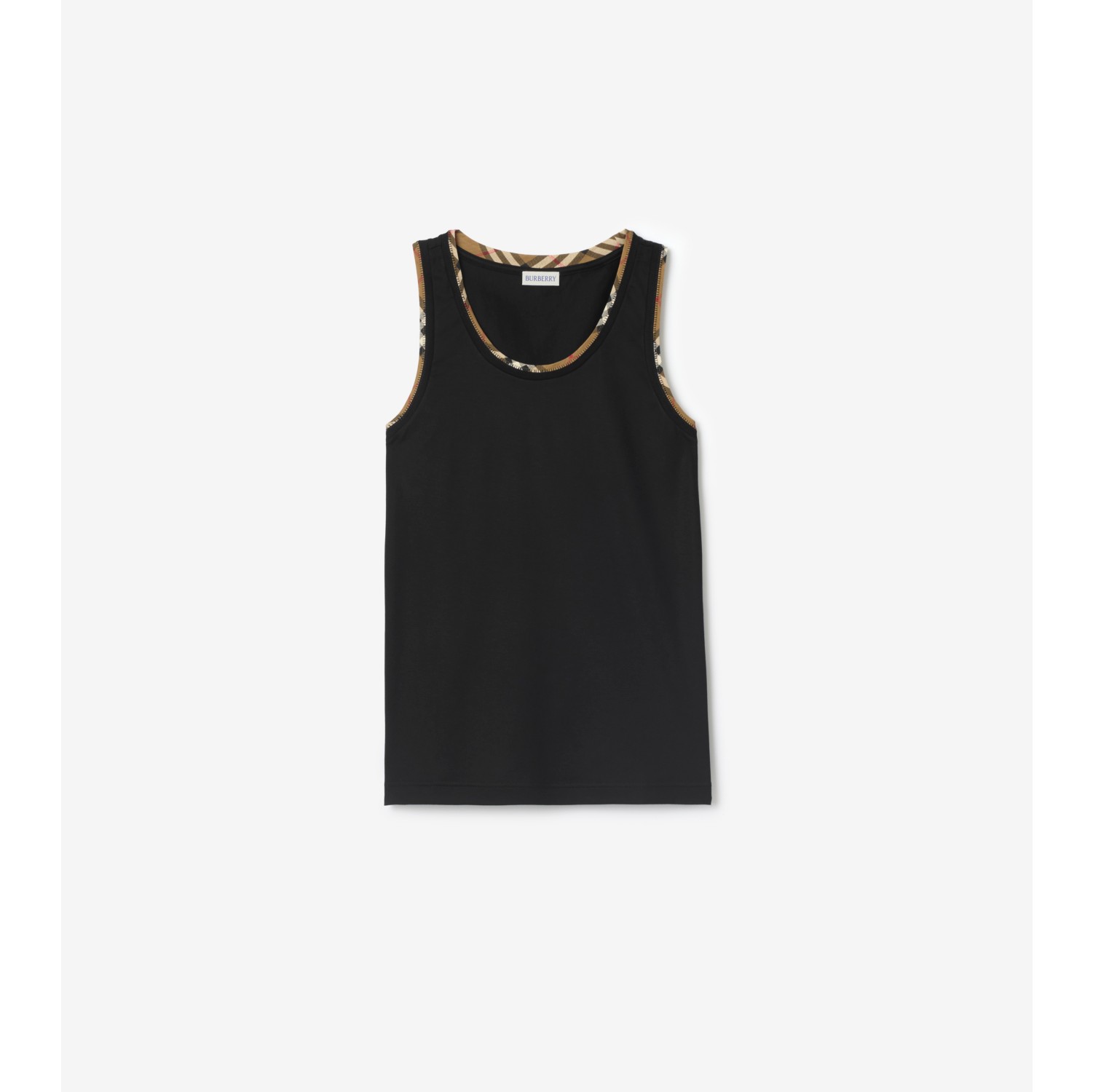 【送料&関税込】Burberry Black Stretch Cotton Tank Top F388F223-9D48-40B3-9F61-