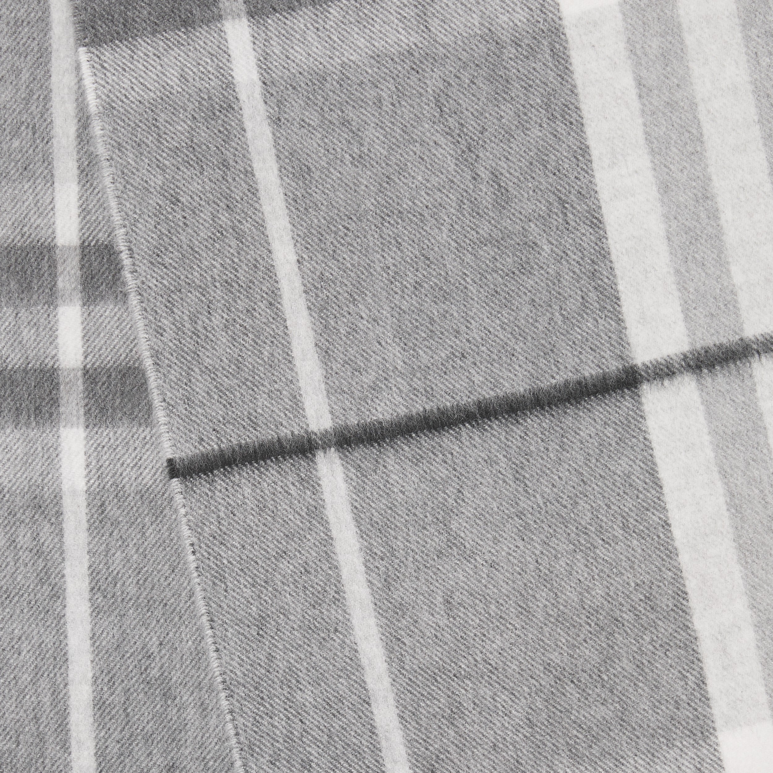The Classic Check Cashmere Scarf in Shale Grey | Burberry® Official - 2