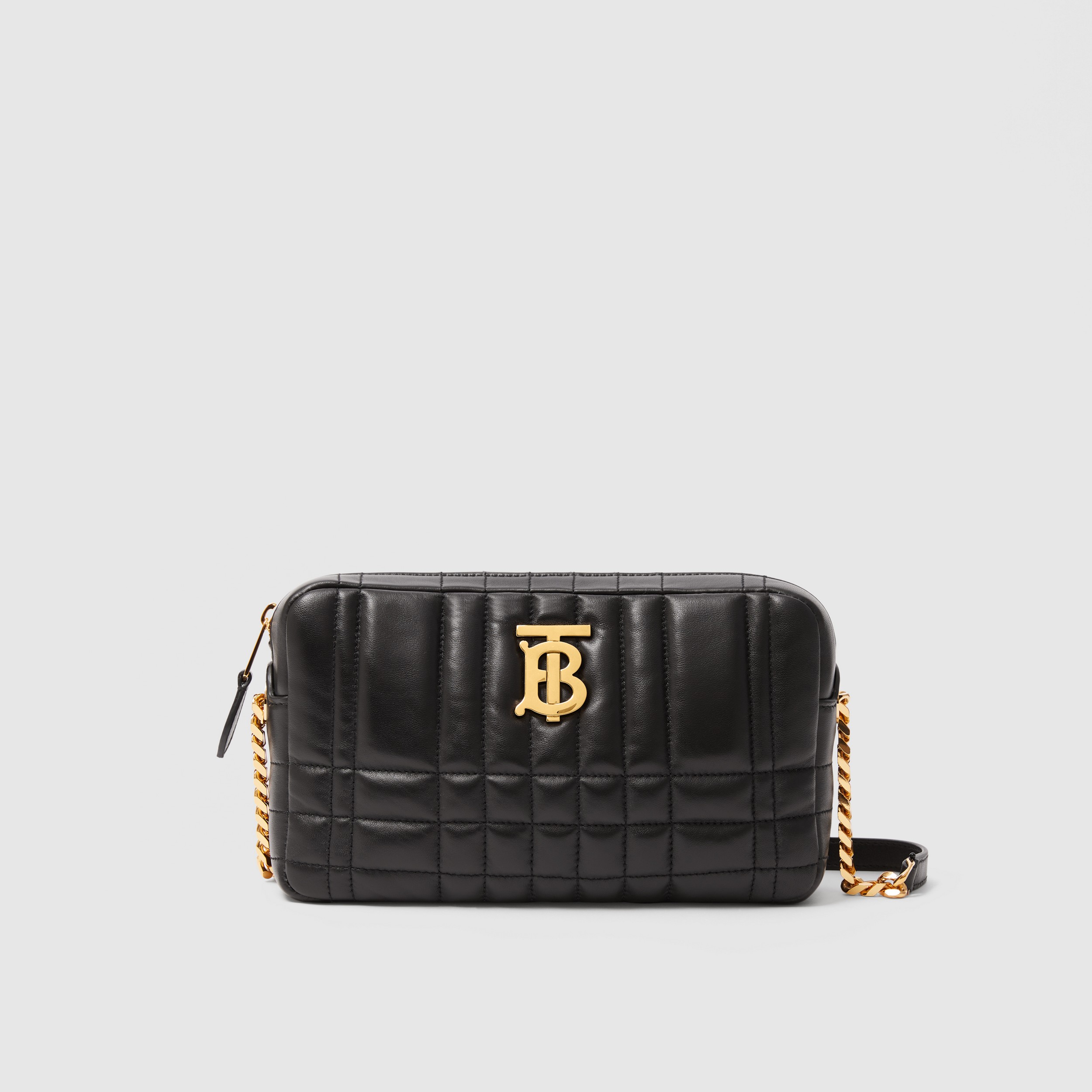 Small Quilted Lambskin Lola Camera Bag in Black - Women | Burberry® Official - 1