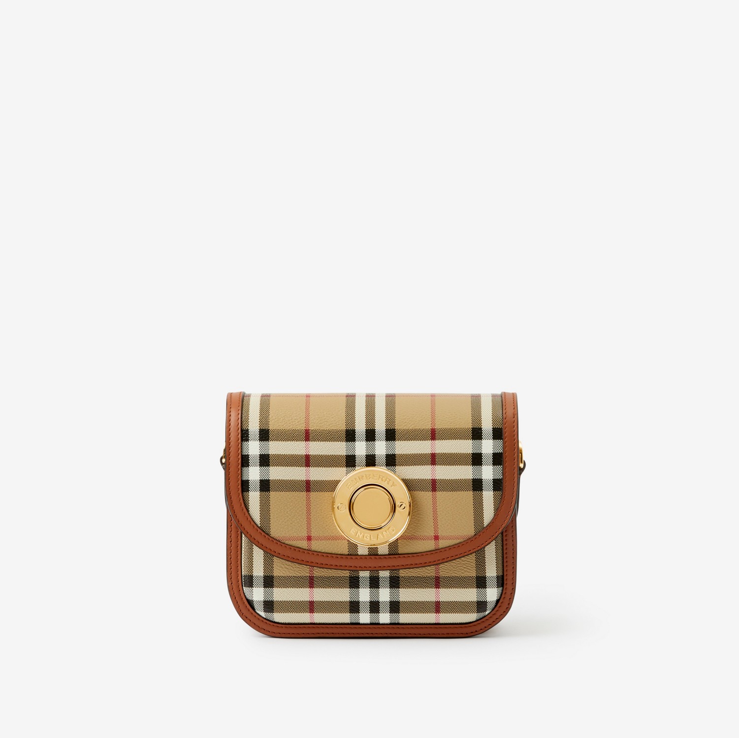 Small Elizabeth Bag in Archive Beige/briar Brown - Women | Burberry® Official