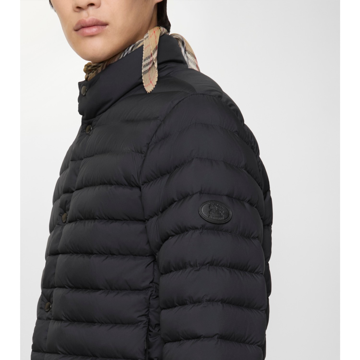 Wattierte Nylonjacke