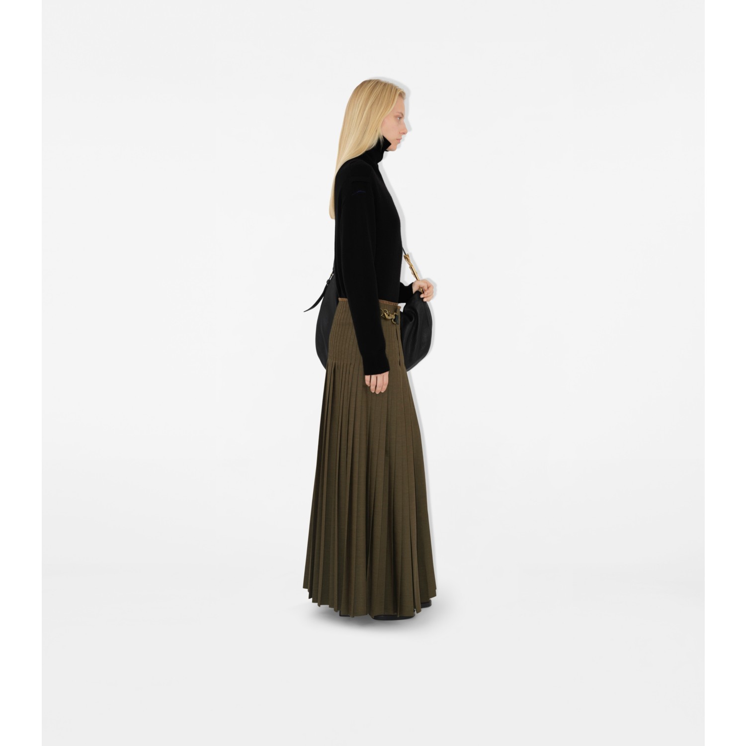 Wool Mohair Maxi Kilt