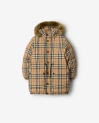 Boys Checked hooded jacket 