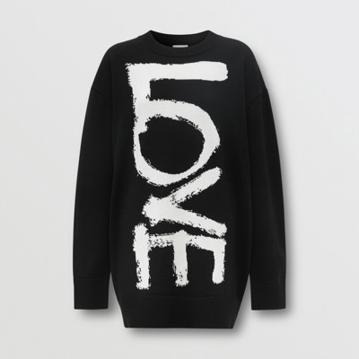 burberry sweater womens black