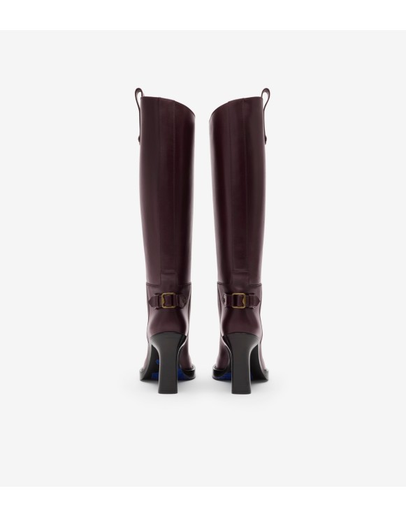 Bottes Cavalier à talon en cuir