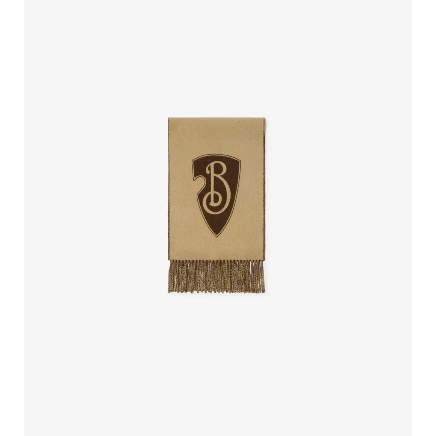 B Shield Wool Cashmere Blend Scarf