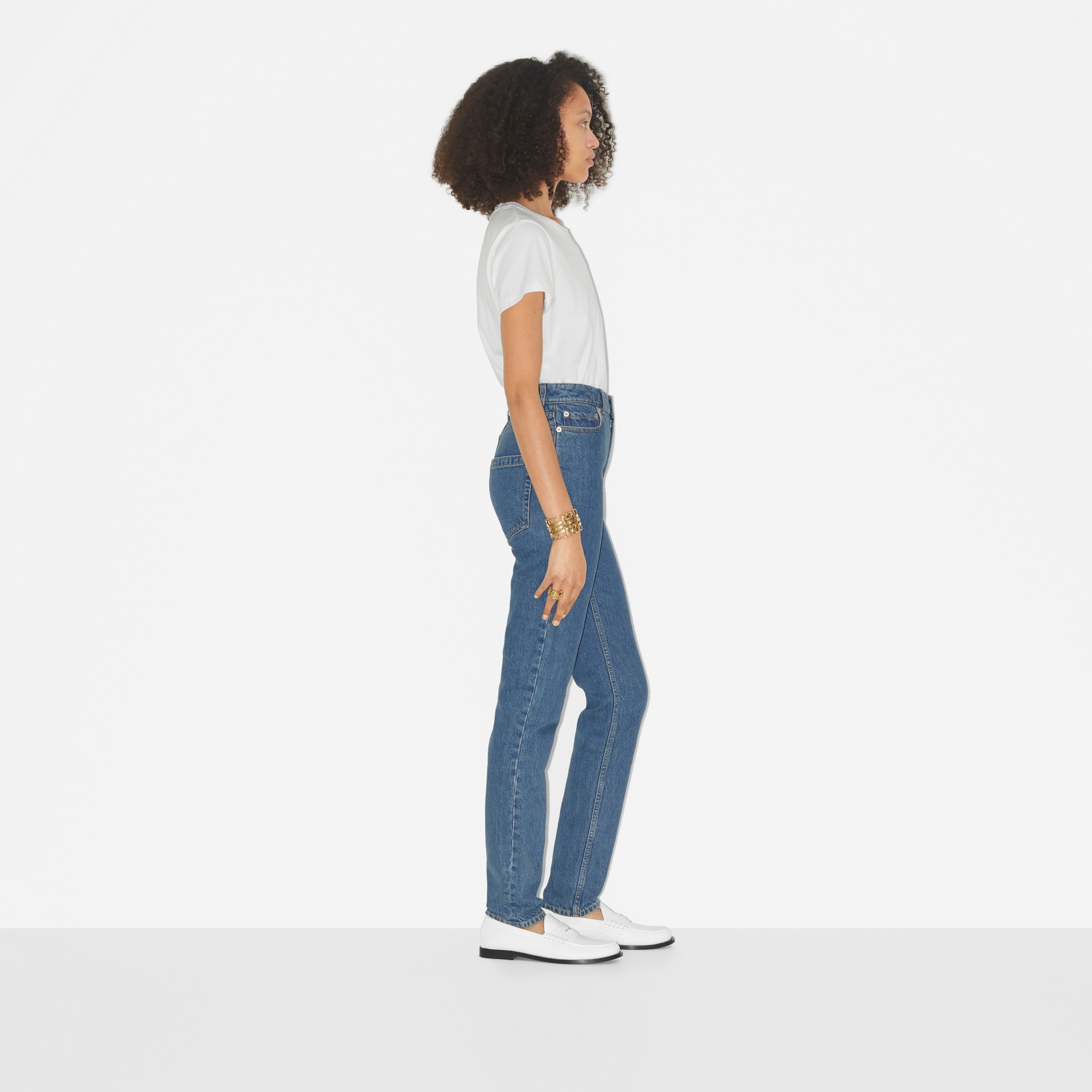 Jeans dalla vestibilità slim (Blu Classico) - Donna | Sito ufficiale Burberry® - 4