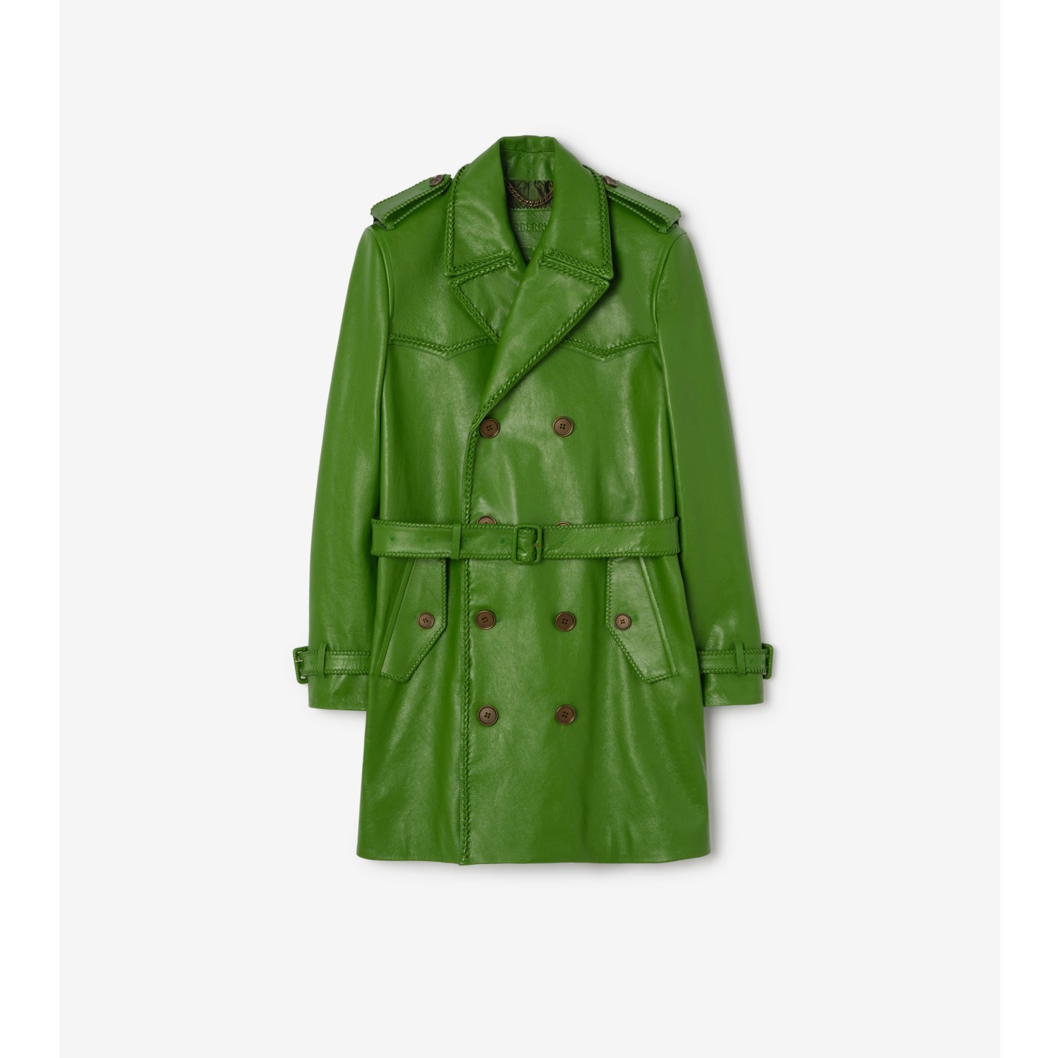 Mid-length Leather Leverton Trench Coat