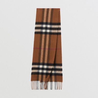 Burberry Vintage Check Wool & Silk-blend Scarf in Beige Natural Mens Accessories Scarves and mufflers for Men 
