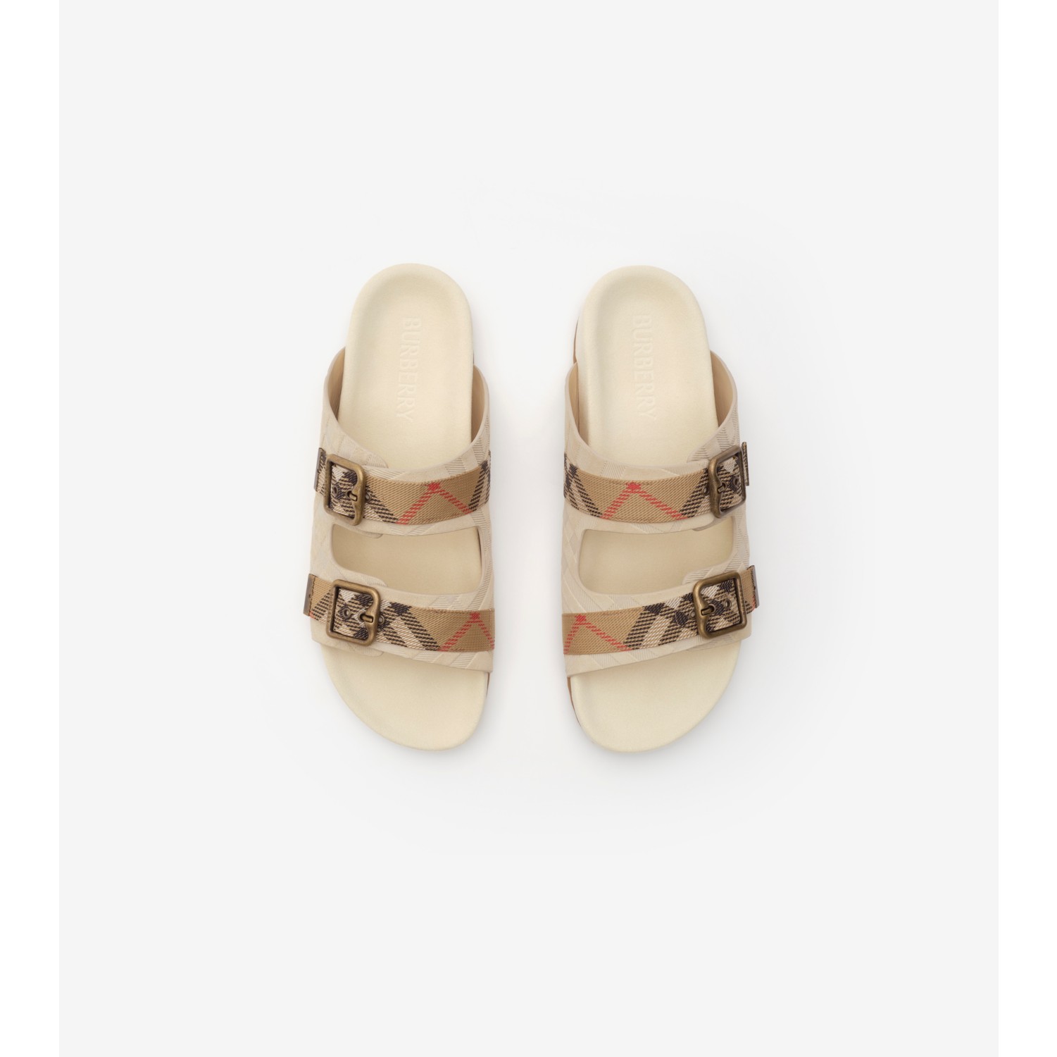 Check Suede Urchin Sandals