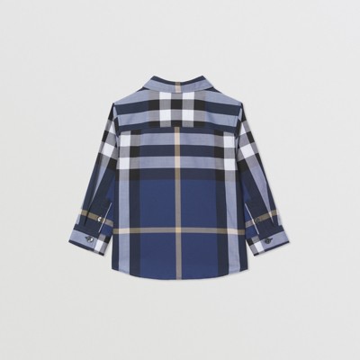 baby blue burberry shirt