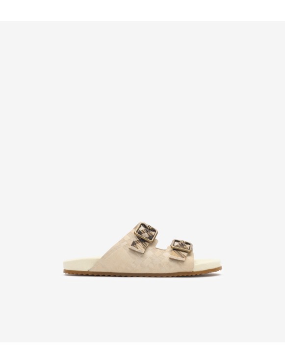 Check Suede Urchin Sandals