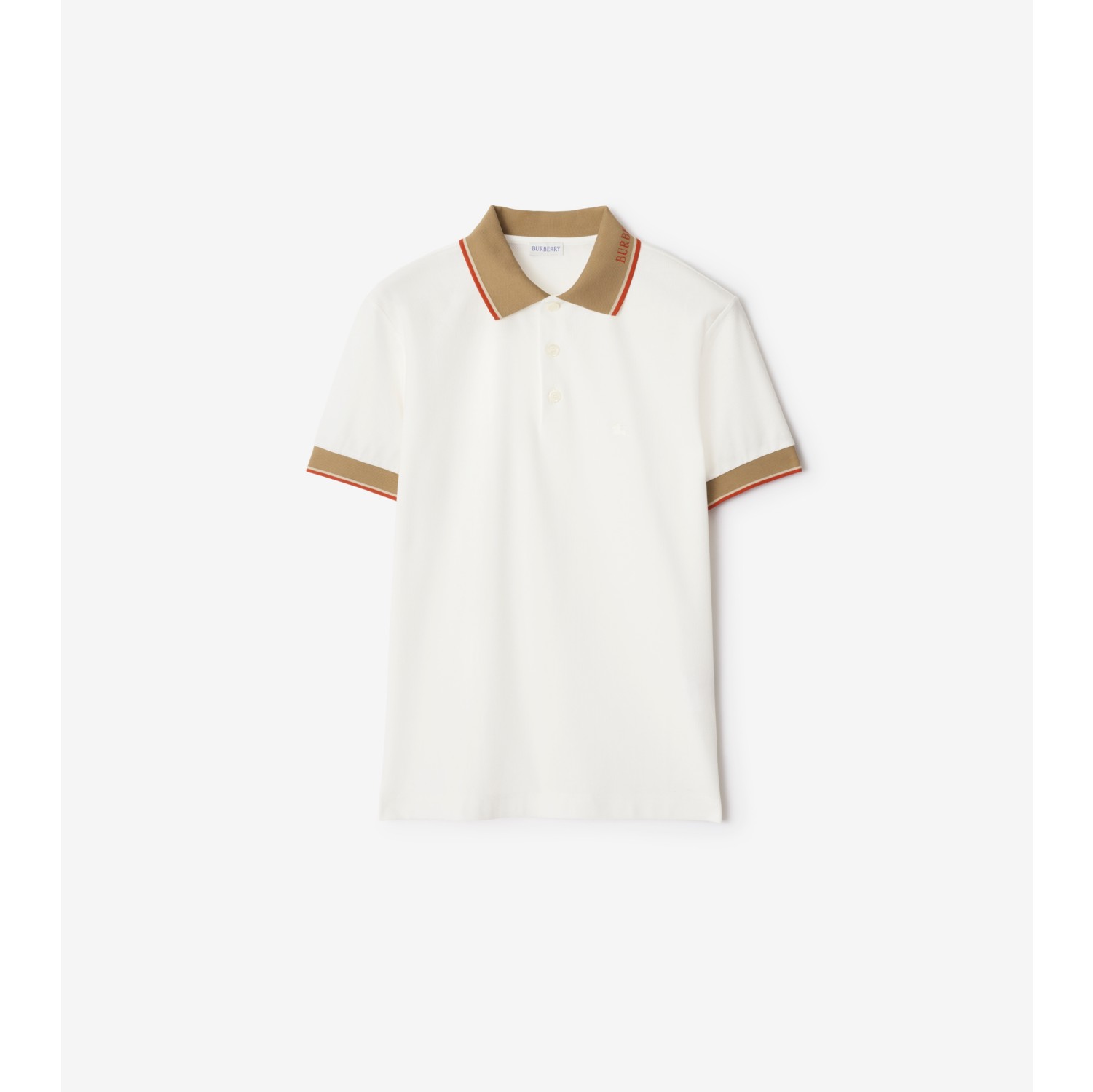 Logo Collar Cotton Polo Shirt