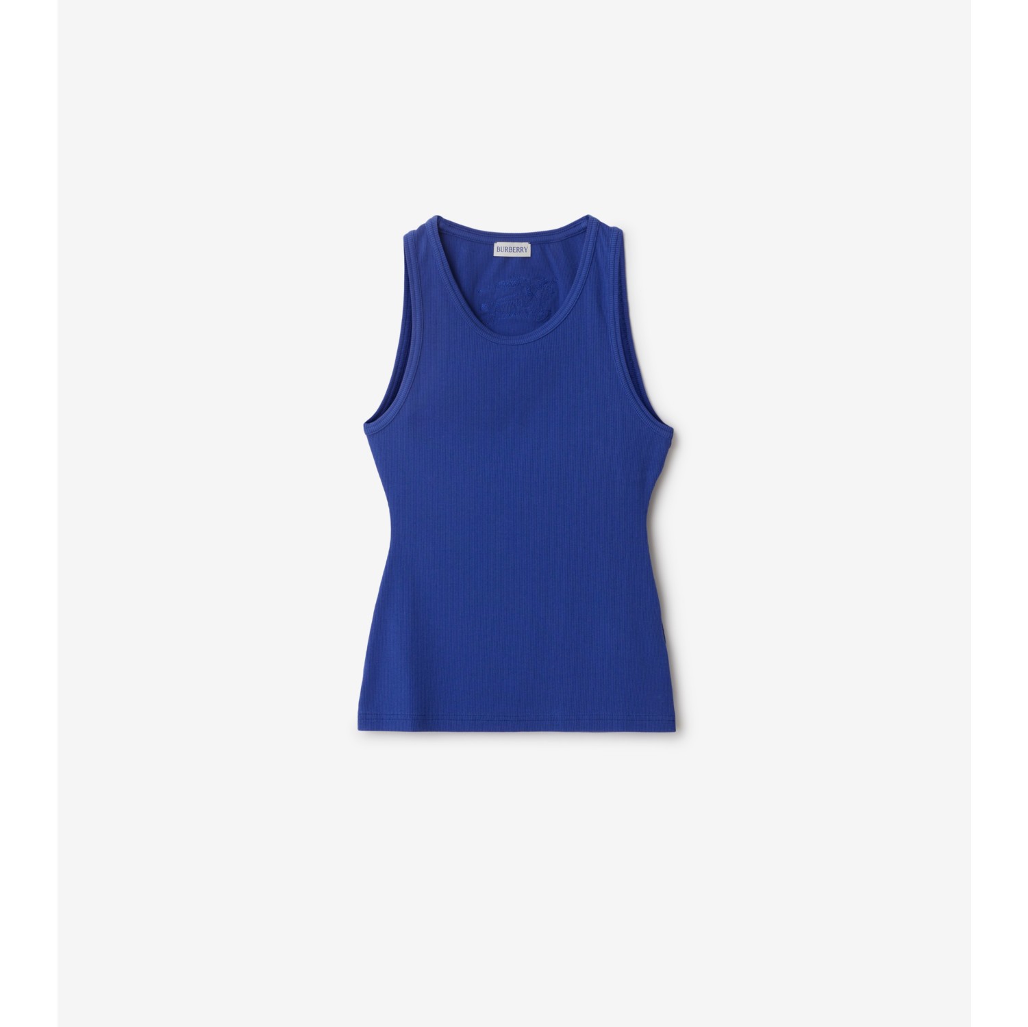 Stretch Cotton Vest in Knight Women Burberry Official