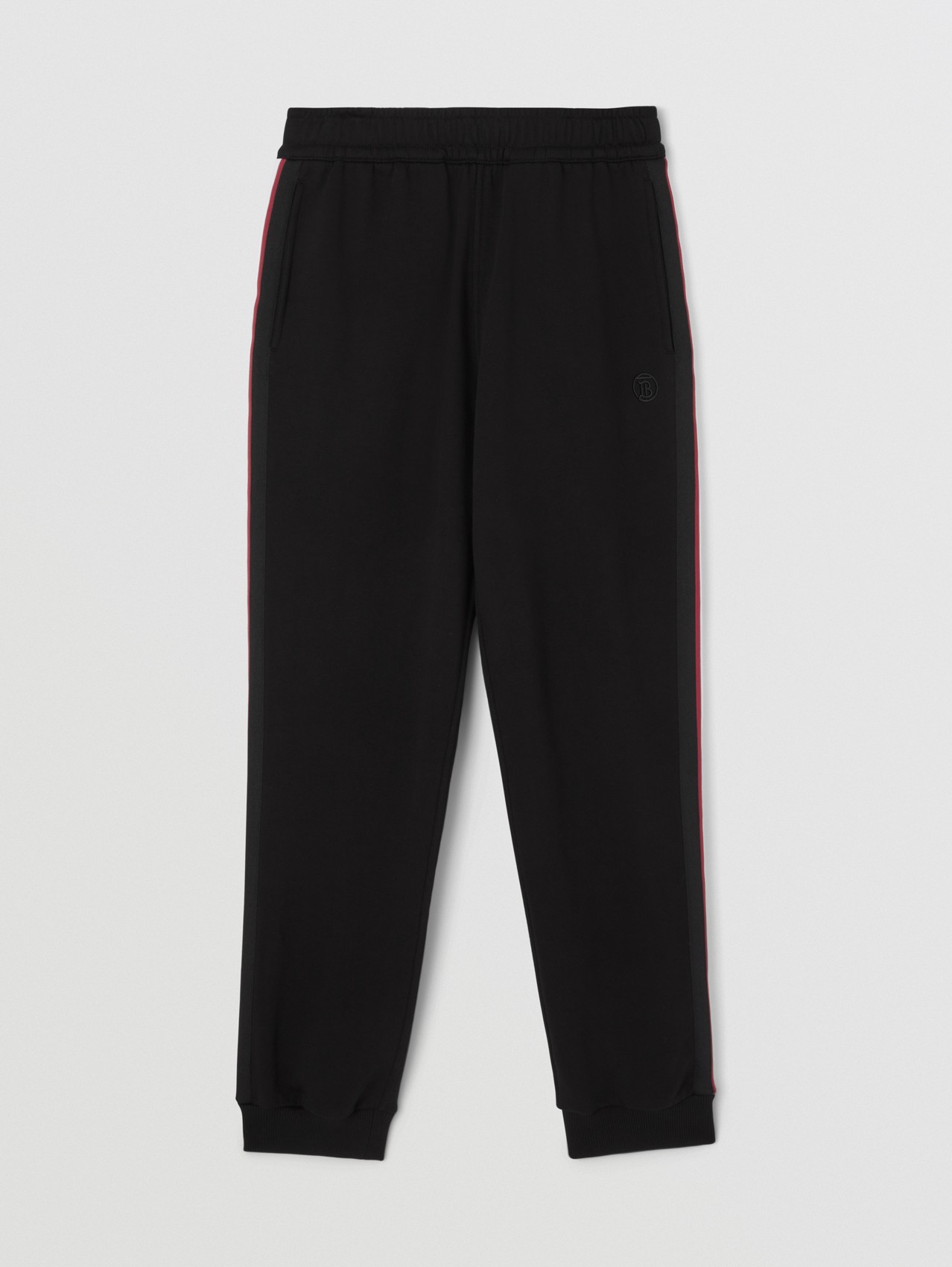 Pantalon de jogging en coton à rayures Monogram (Noir)