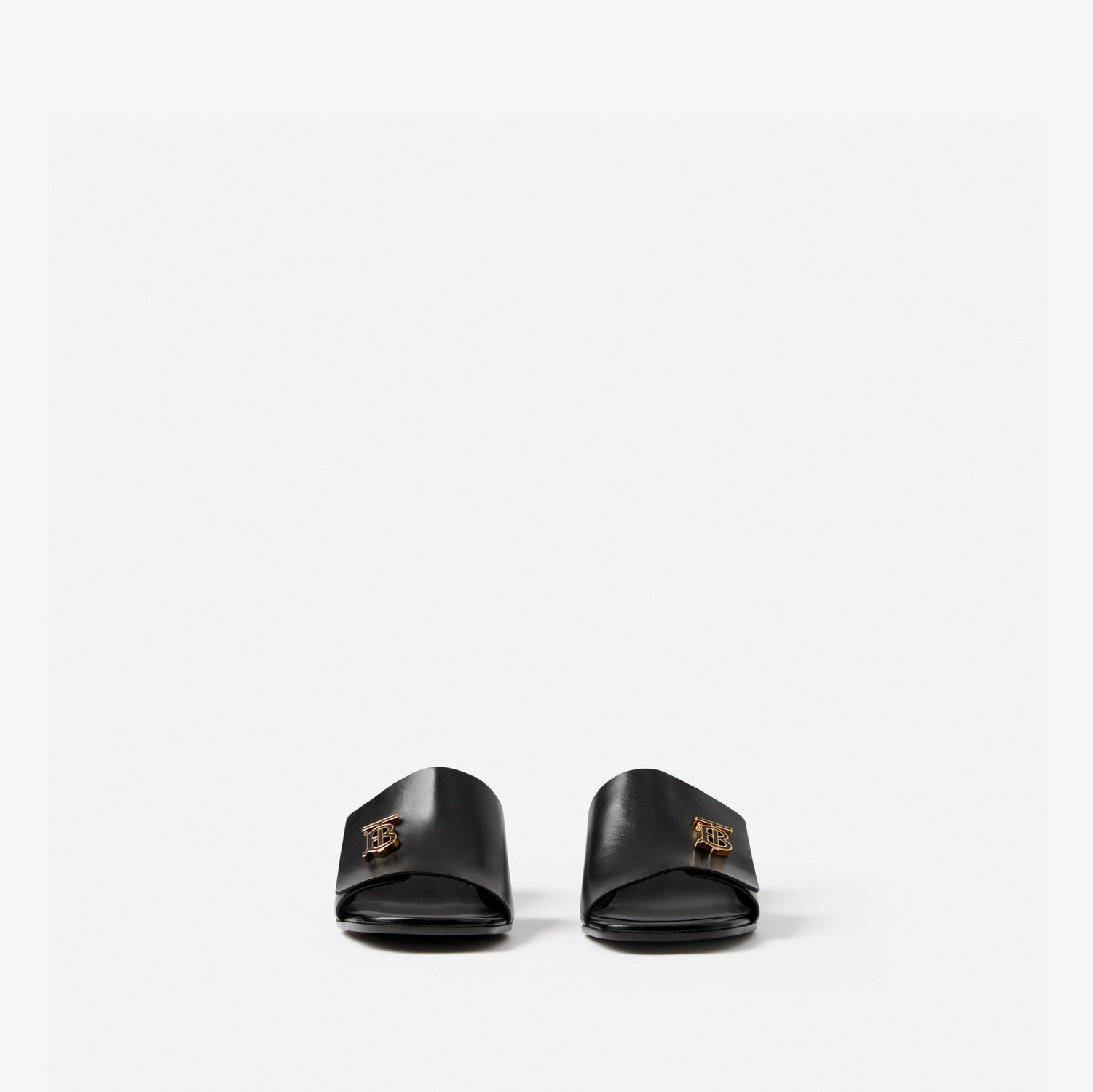 Zapatos de tacón en piel con monograma (Negro) - Mujer | Burberry® oficial