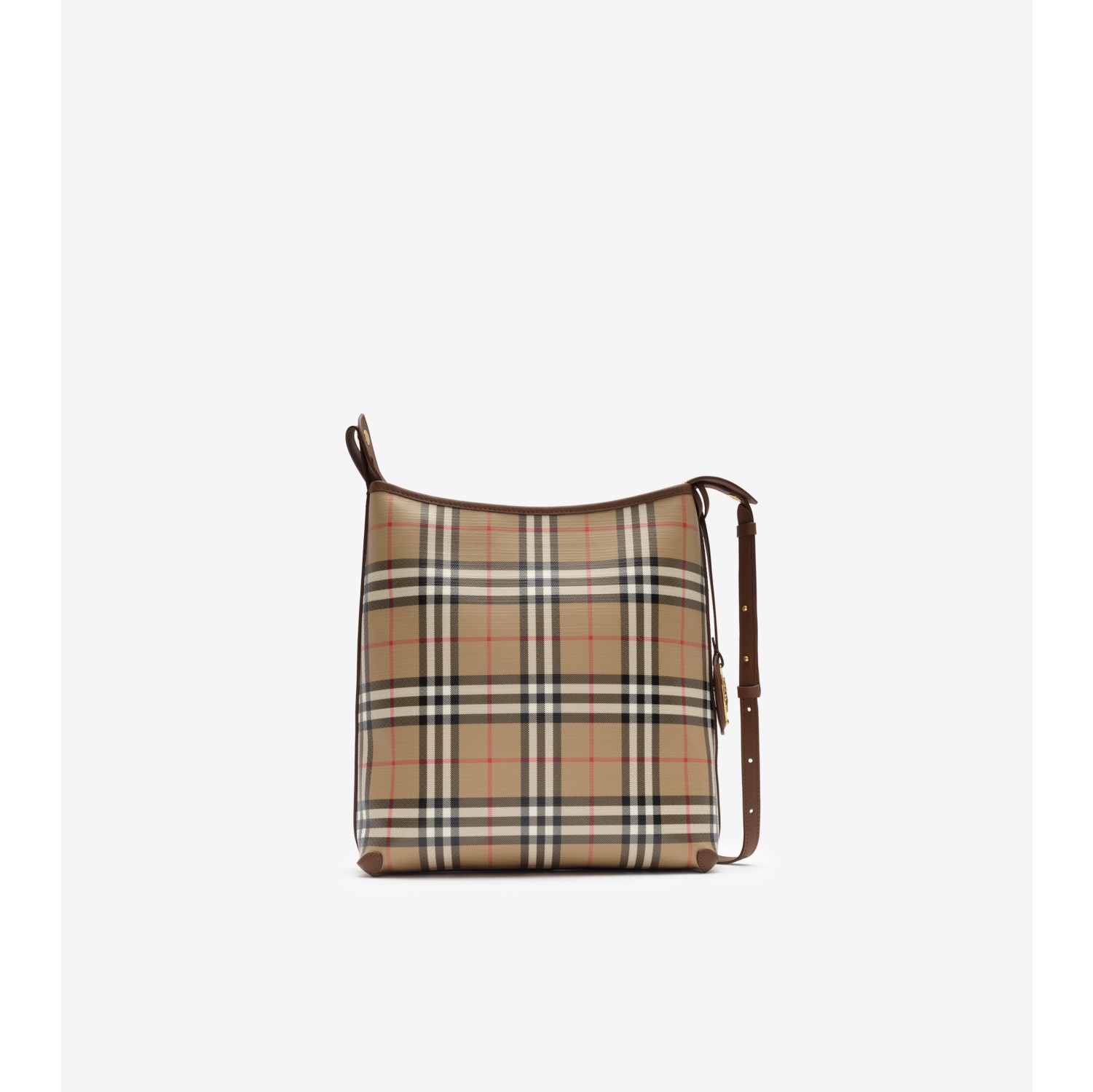 Kleine Schultertasche in Check