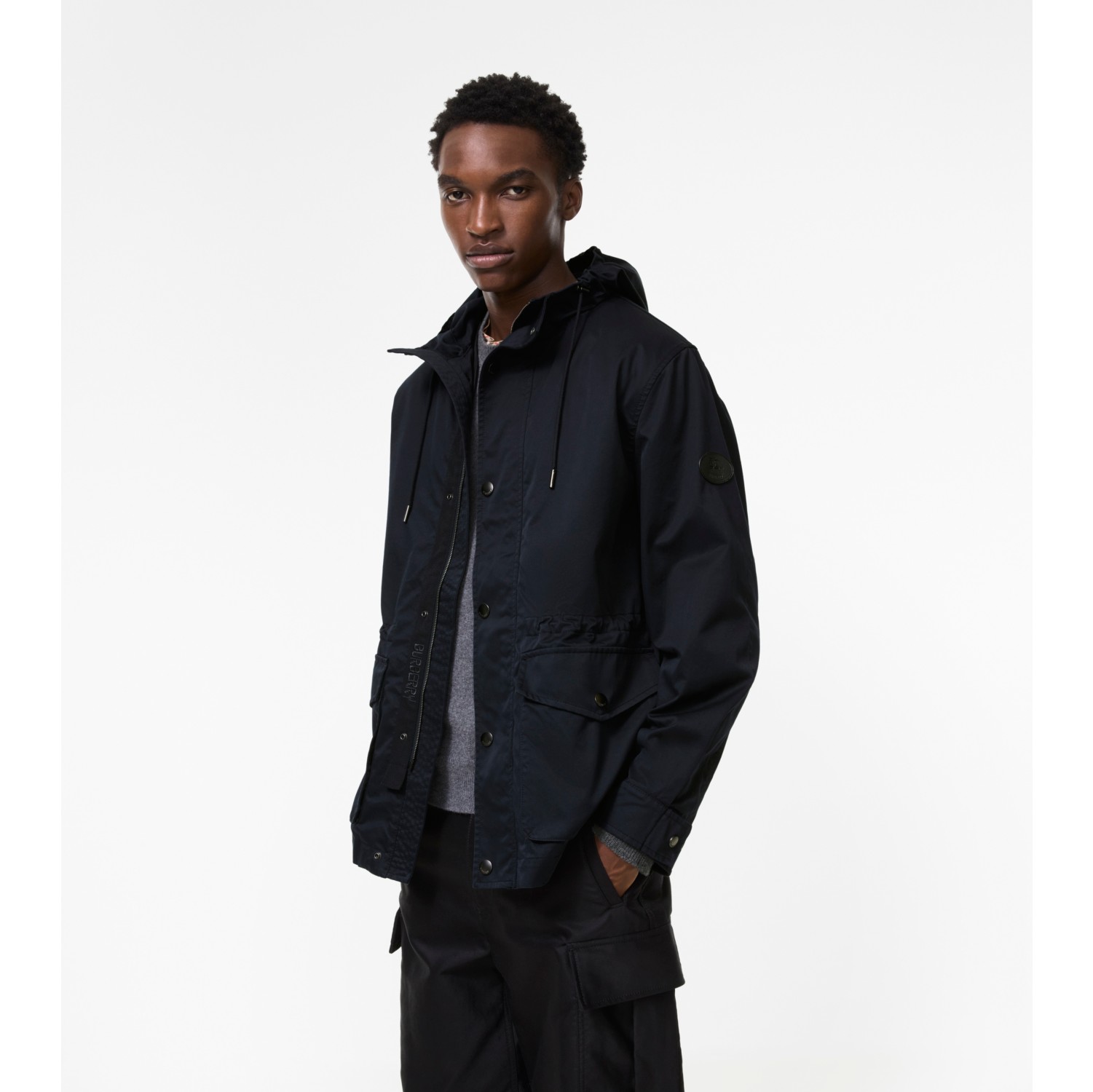 Gabardine Euston Hooded Jacket with Warmer