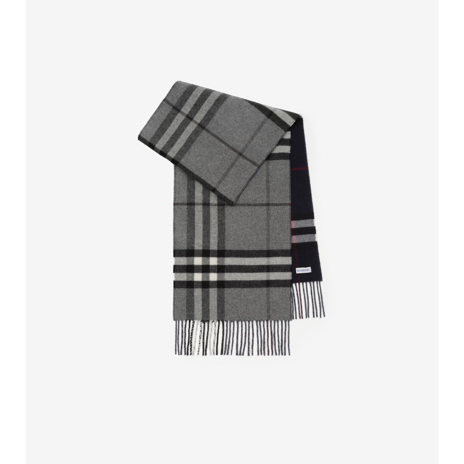 Reversible Check Cashmere Scarf