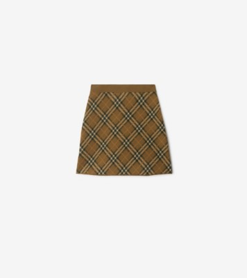 チェック ウールブレンド ミニスカート (シュルー) - ウィメンズ, ウール, ナイロン | Burberry®公式サイト