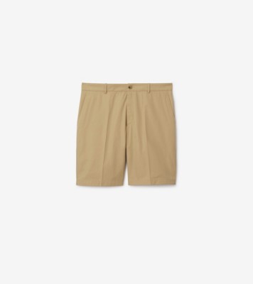 Cotton Shorts in Flax - Men | Burberry® Official Cotton Shorts in Flax - Men | Burberry® Official