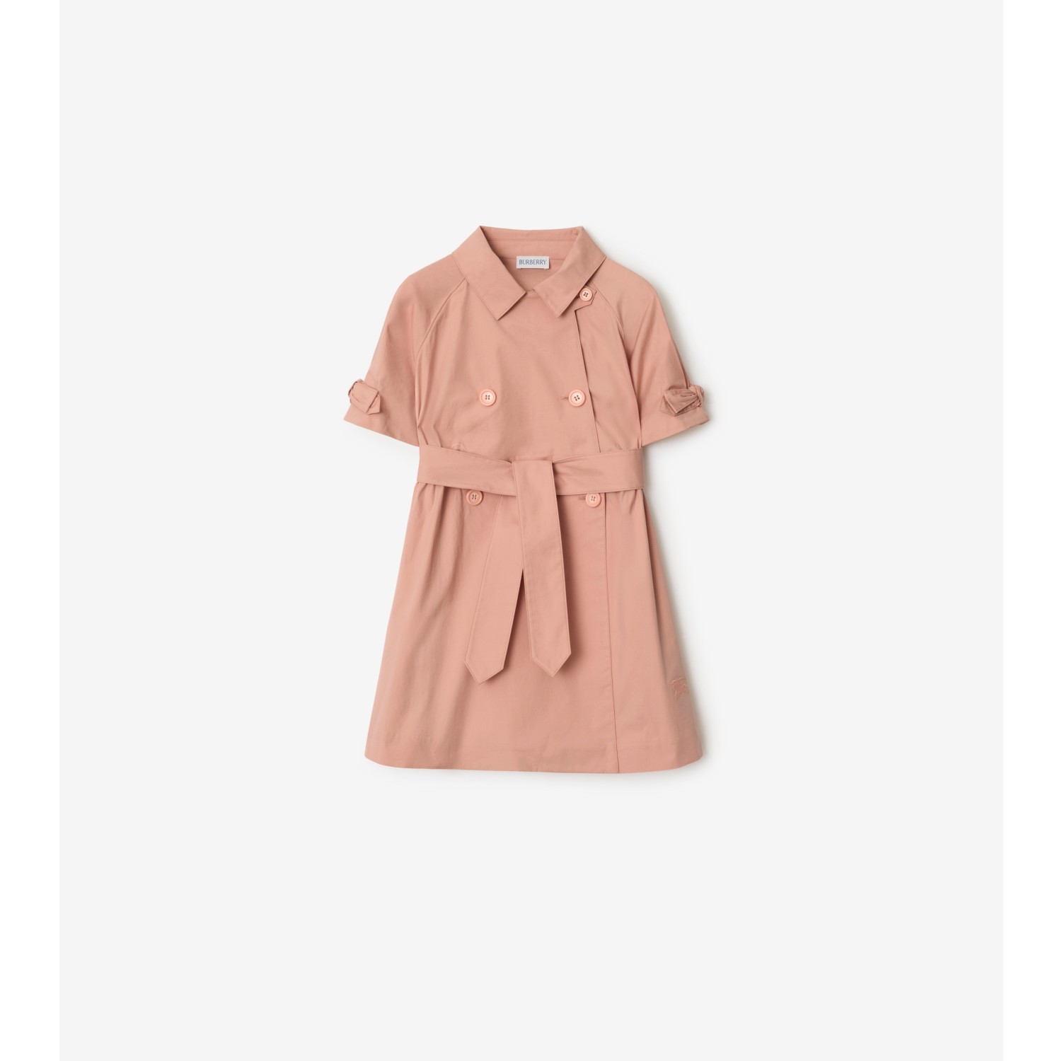 Stretch Cotton Trench Dress