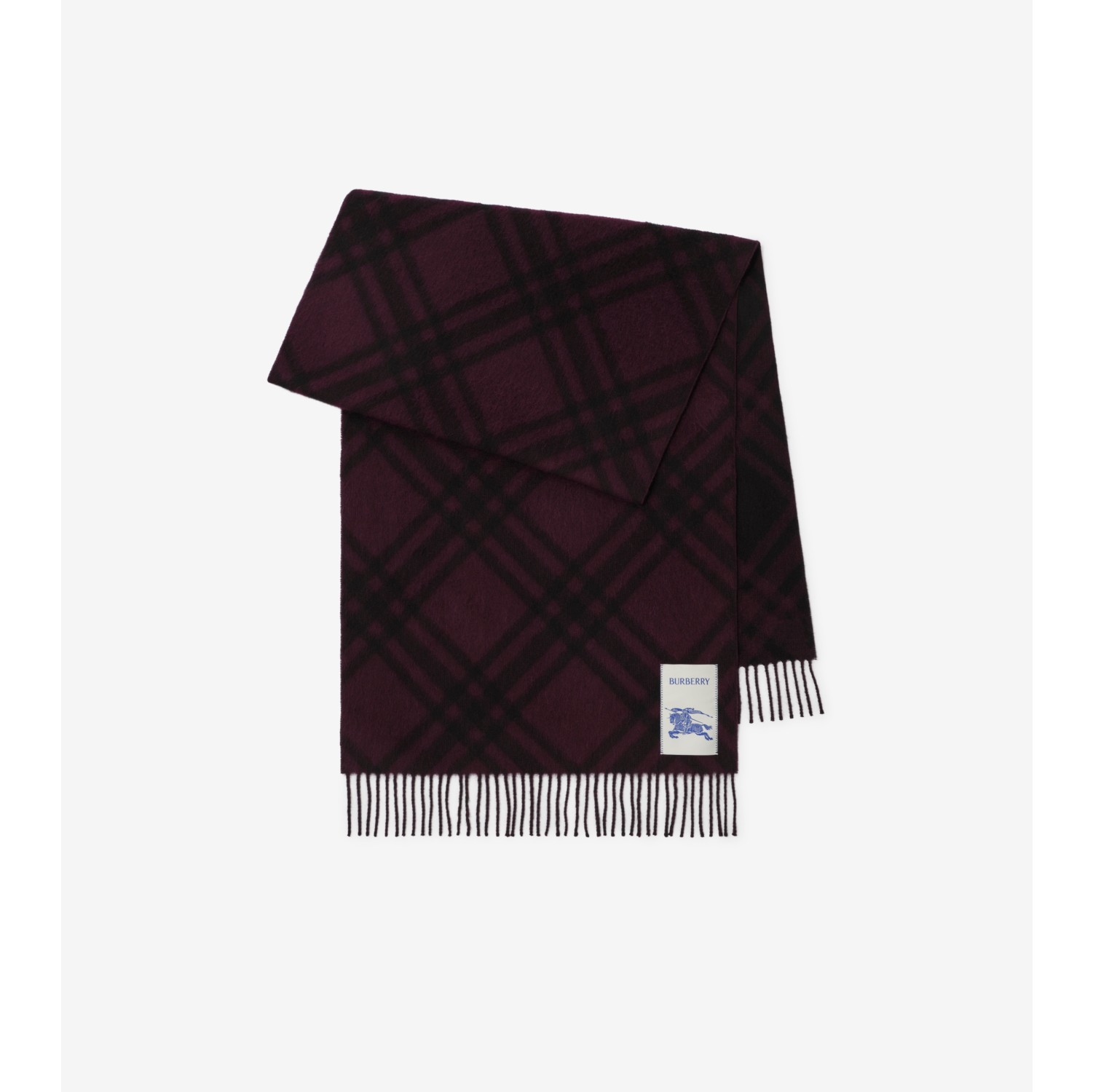 Check Alpaca Wool Scarf