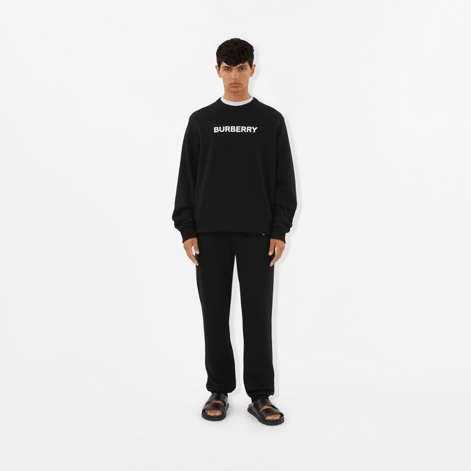 Pantalon de jogging en coton à logo (Noir) - Homme | Site officiel Burberry®